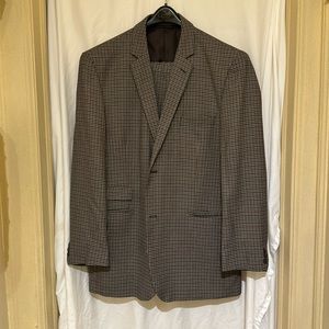Men EJ Samuel Italy Brown color wool suit